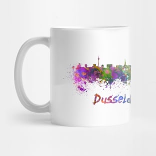 Dusseldorf skyline in watercolor Mug